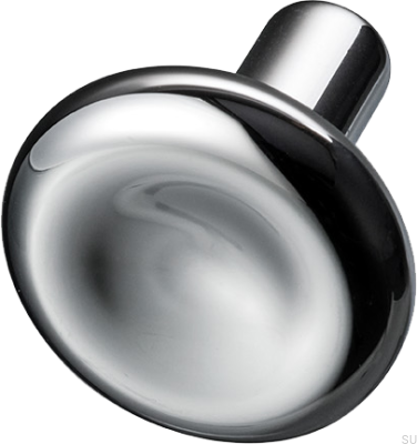 Bouton de meuble Bean 30, laiton, argent, chrome