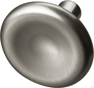 Bouton de meuble Bean 37, laiton, nickel brossé