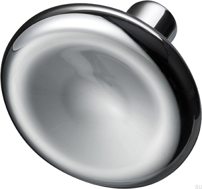 Bouton de meuble Bean 37, laiton, argent, chrome