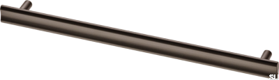 Poignée de meuble allongée en laiton marron Bean 288
