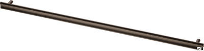 Poignée de meuble allongée en laiton marron Bean 556