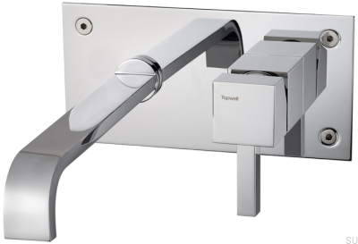 Robinet de lavabo 175 BOX006 Laiton Argent Chrome