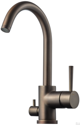 Robinet de cuisine avec valve pour lave-vaisselle EVO184 Laiton Marron