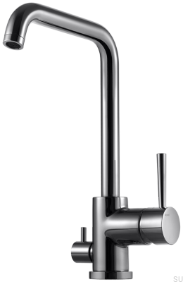 Robinet de cuisine avec valve pour lave-vaisselle EVO984 Laiton Noir Chrome
