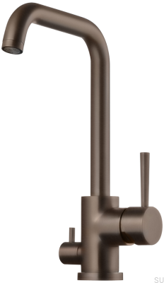 Robinet de cuisine avec valve pour lave-vaisselle EVO984 Laiton Marron