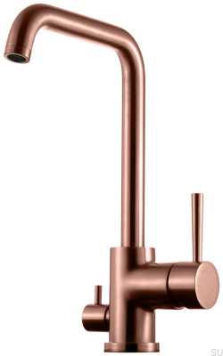 Robinet de cuisine avec valve pour lave-vaisselle EVO984 Cuivre brossé Non peint