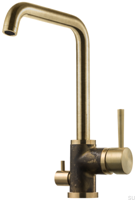 Robinet de cuisine avec valve pour lave-vaisselle EVO984 Laiton Grottesco