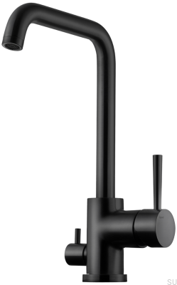 Robinet de cuisine avec valve pour lave-vaisselle EVO984 Laiton Noir Mat