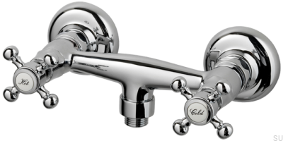 Robinet de douche en laiton chromé argenté FBLV168
