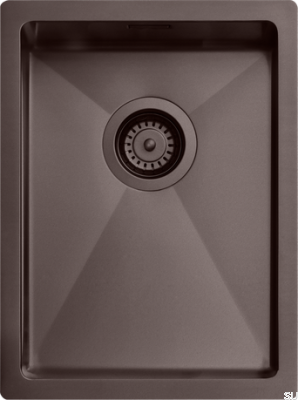 Évier de cuisine en acier 3040 PVD marron