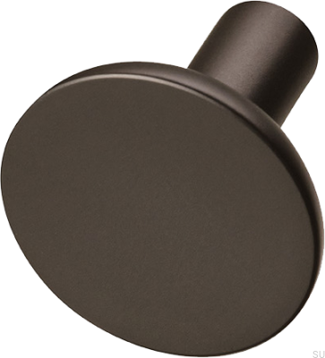 Bouton de meuble Pastille 30, laiton, marron