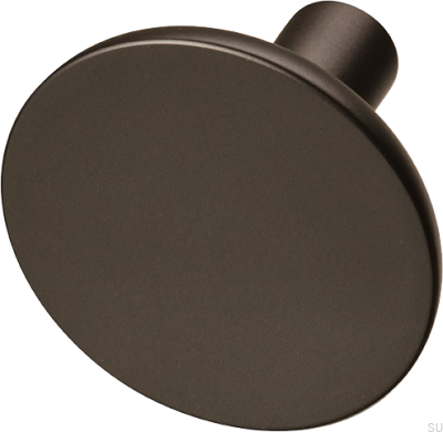 Bouton de meuble Pastille 37, laiton, marron