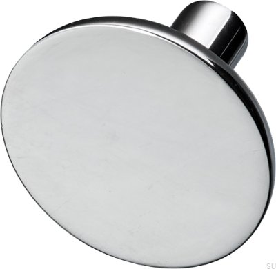 Bouton de meuble Pastille 37, laiton, argent, chrome