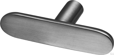 Bouton de meuble T-Bar Pastille 60, laiton, noir, chrome brossé