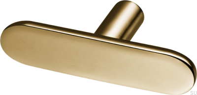 Bouton de meuble T-Bar Pastille 60, laiton poli, non verni