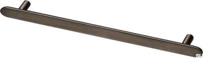 Poignée de meuble oblongue Pastille L 256, laiton marron