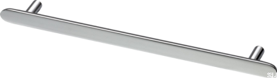 Poignée de meuble oblongue Pastille L 256, laiton, argent, chrome
