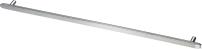 Poignée de meuble oblongue Pastille 536, laiton, argent, chrome
