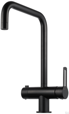 Robinet de cuisine avec valve pour lave-vaisselle RIN984 Laiton Noir Mat