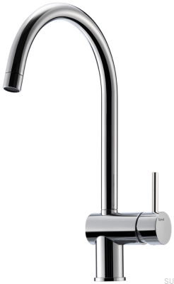 Robinet de cuisine SK New 180 en laiton argenté chromé