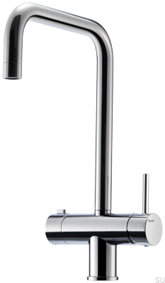 Robinet de cuisine avec valve pour lave-vaisselle SK New 984 Laiton Argent Chrome