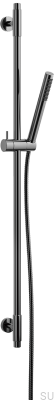 Barre de douche avec support mural réglable TVM100 Laiton Noir Chrome