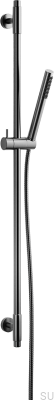 Barre de douche avec support mural réglable TVM100 Laiton Noir Chrome Brossé