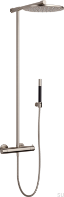 Ensemble de douche TVM300 en laiton nickelé brossé