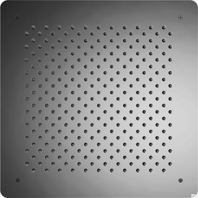 Pommeau de douche carré encastré 500 ZSOF098 Laiton Noir Chrome
