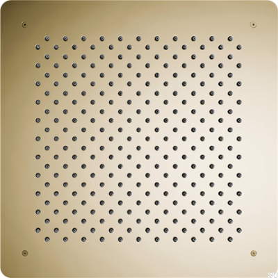 Pommeau de douche carré encastré 500 ZSOF098 Laiton Miel Or