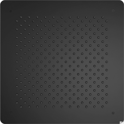 Pommeau de douche carré encastré 500 ZSOF098 Laiton Noir Mat