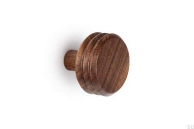 Patère murale en bois Pulse 65 Noyer Eco
