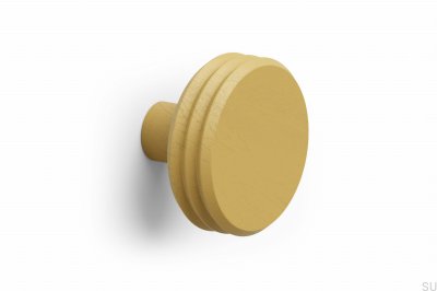 Suspension murale écologique Pulse Color 90 en bois de chêne jaune
