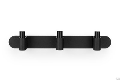 Support mural Casey Rack 340 en aluminium noir mat