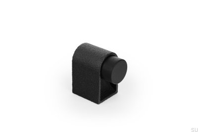 Butée de porte de sol Casey 47 en métal noir