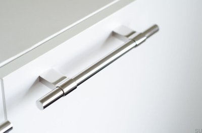 Poignée de meuble en acier poli Line Big 208