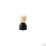 KN56AS/MB--Gałka-meblowa-Kokeshi-Mix-1832-Mosiądz-Szczotkowany-Nielakierowany-Aluminium-Czarne-BB-Sweden-Skandynawskie-Uchwyty_1