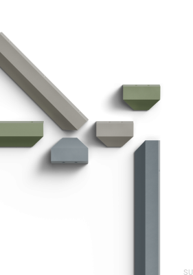 Poignée de meuble en métal vert Modena 200