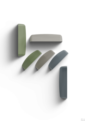 Poignée de meuble en métal vert Pescara 64