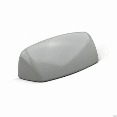 Poignée de meuble en métal gris soie Pescara 64