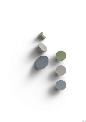 Bouton de meuble en métal vert Garda 25