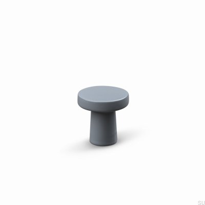 Bouton de meuble en métal gris argenté Garda 25