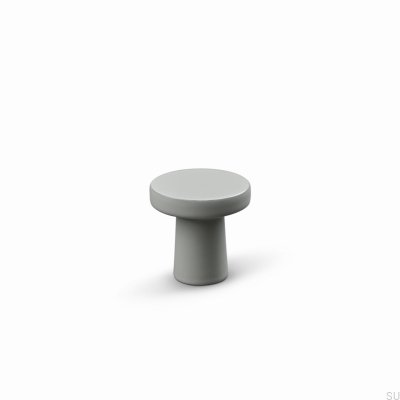 Bouton de meuble en métal Garda 25 gris soie