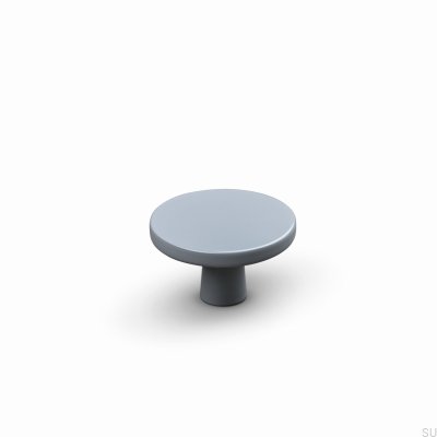 Bouton de meuble en métal gris argenté Garda 42
