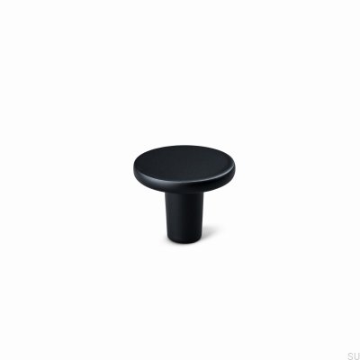 Bouton de meuble Cesano 30 en métal noir mat