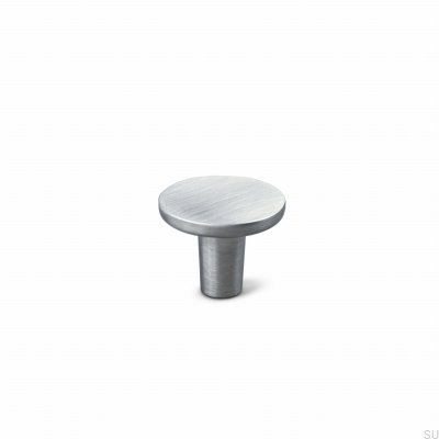 Bouton de meuble en métal Cesano 30, argent brossé
