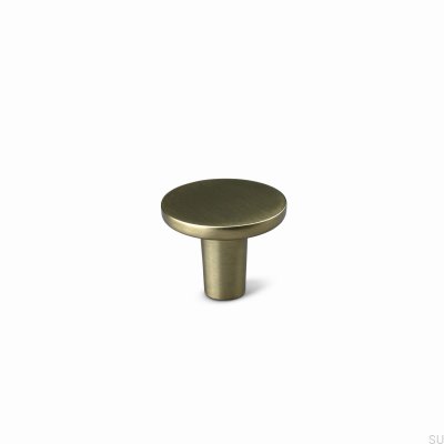Bouton de meuble en métal Cesano 30, or brossé
