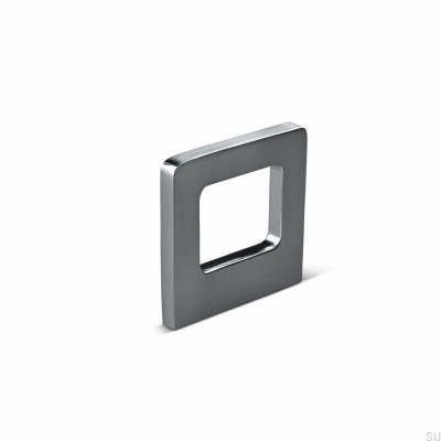 Bouton de meuble Benidorm 32 en aluminium argenté brossé
