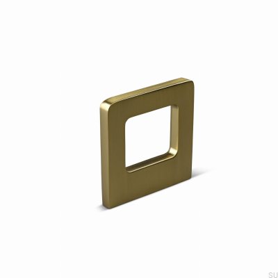 Bouton de meuble Benidorm 32 en aluminium brossé doré