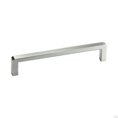 Poignée de meuble ronde Bolero 128 Silver (look inox)